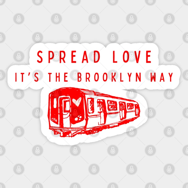 Brooklyn Love Express Sticker by Bodega Cats of New York